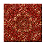 Red Tile Background Image Pattern Tile Coasters Front