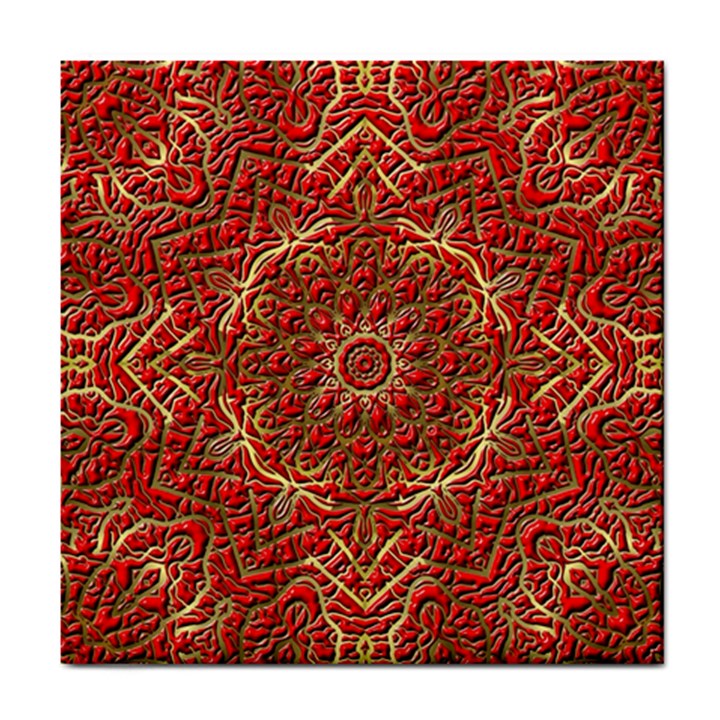 Red Tile Background Image Pattern Tile Coasters