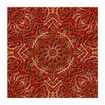 Red Tile Background Image Pattern Medium Glasses Cloth (2-Side) Front