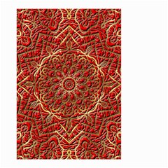 Red Tile Background Image Pattern Small Garden Flag (two Sides) by Nexatart