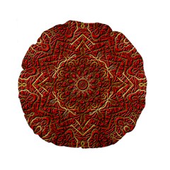 Red Tile Background Image Pattern Standard 15  Premium Flano Round Cushions by Nexatart