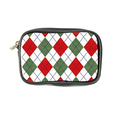 Red Green White Argyle Navy Coin Purse by Nexatart