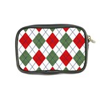 Red Green White Argyle Navy Coin Purse Back