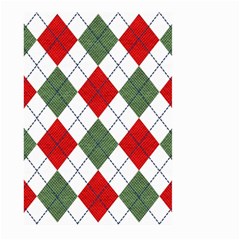 Red Green White Argyle Navy Large Garden Flag (two Sides) by Nexatart