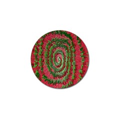 Red Green Swirl Twirl Colorful Golf Ball Marker by Nexatart