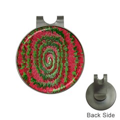 Red Green Swirl Twirl Colorful Hat Clips with Golf Markers