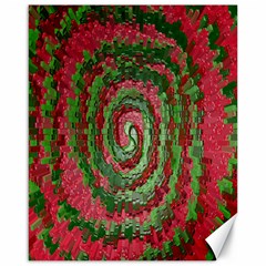 Red Green Swirl Twirl Colorful Canvas 16  X 20   by Nexatart