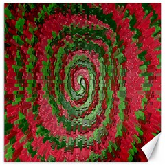 Red Green Swirl Twirl Colorful Canvas 20  X 20   by Nexatart