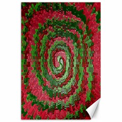 Red Green Swirl Twirl Colorful Canvas 20  X 30   by Nexatart