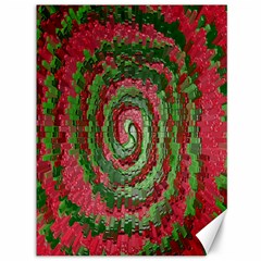 Red Green Swirl Twirl Colorful Canvas 36  X 48   by Nexatart