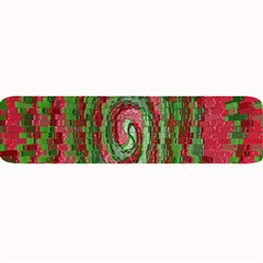 Red Green Swirl Twirl Colorful Large Bar Mats