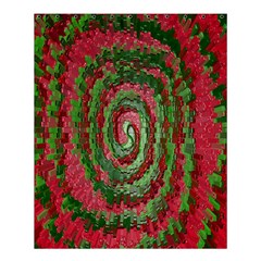 Red Green Swirl Twirl Colorful Shower Curtain 60  x 72  (Medium) 