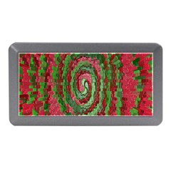 Red Green Swirl Twirl Colorful Memory Card Reader (mini)