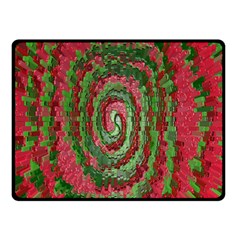 Red Green Swirl Twirl Colorful Double Sided Fleece Blanket (small)  by Nexatart