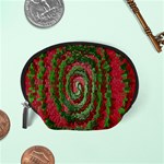 Red Green Swirl Twirl Colorful Accessory Pouches (Small)  Back