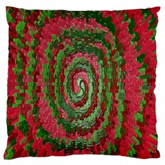 Red Green Swirl Twirl Colorful Standard Flano Cushion Case (one Side) by Nexatart