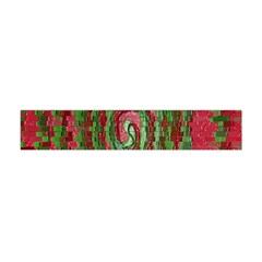 Red Green Swirl Twirl Colorful Flano Scarf (mini) by Nexatart