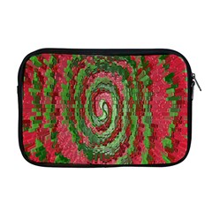 Red Green Swirl Twirl Colorful Apple MacBook Pro 17  Zipper Case