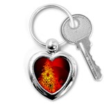 Red Silhouette Star Key Chains (Heart)  Front