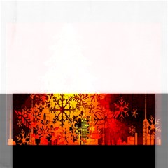 Red Silhouette Star Rectangular Jigsaw Puzzl by Nexatart