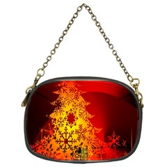 Red Silhouette Star Chain Purses (two Sides)  by Nexatart