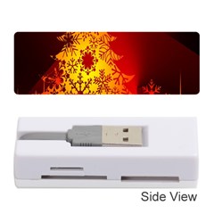 Red Silhouette Star Memory Card Reader (stick)  by Nexatart