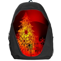 Red Silhouette Star Backpack Bag by Nexatart