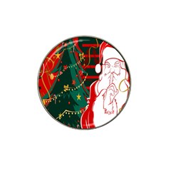 Santa Clause Xmas Hat Clip Ball Marker by Nexatart