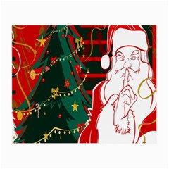 Santa Clause Xmas Small Glasses Cloth by Nexatart