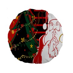 Santa Clause Xmas Standard 15  Premium Round Cushions by Nexatart