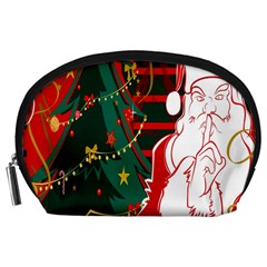 Santa Clause Xmas Accessory Pouches (large)  by Nexatart