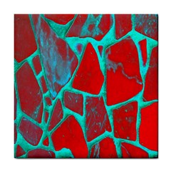 Red Marble Background Tile Coasters by Nexatart