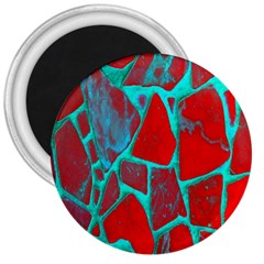 Red Marble Background 3  Magnets by Nexatart