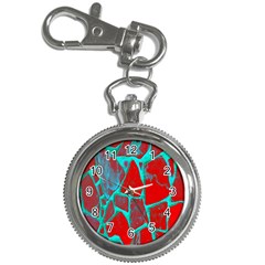 Red Marble Background Key Chain Watches by Nexatart