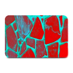 Red Marble Background Plate Mats by Nexatart