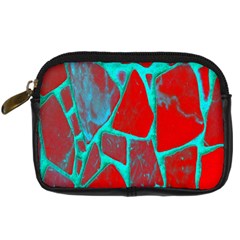 Red Marble Background Digital Camera Cases by Nexatart