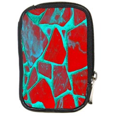 Red Marble Background Compact Camera Cases by Nexatart