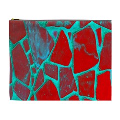 Red Marble Background Cosmetic Bag (xl) by Nexatart