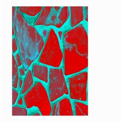 Red Marble Background Small Garden Flag (two Sides) by Nexatart