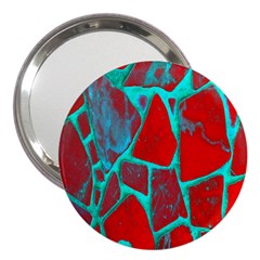 Red Marble Background 3  Handbag Mirrors by Nexatart