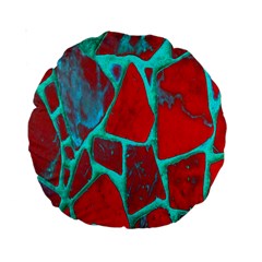 Red Marble Background Standard 15  Premium Round Cushions by Nexatart