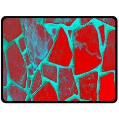 Red Marble Background Double Sided Fleece Blanket (large)  by Nexatart