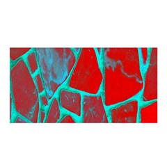 Red Marble Background Satin Wrap by Nexatart