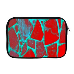 Red Marble Background Apple Macbook Pro 17  Zipper Case by Nexatart