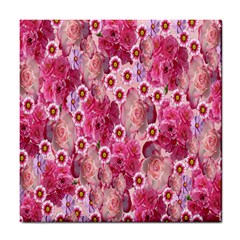 Roses Flowers Rose Blooms Nature Tile Coasters by Nexatart