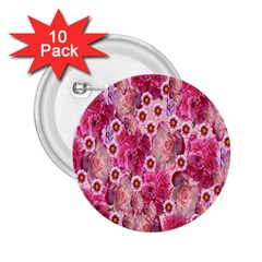 Roses Flowers Rose Blooms Nature 2 25  Buttons (10 Pack)  by Nexatart