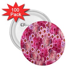 Roses Flowers Rose Blooms Nature 2 25  Buttons (100 Pack)  by Nexatart