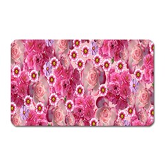 Roses Flowers Rose Blooms Nature Magnet (rectangular) by Nexatart