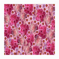 Roses Flowers Rose Blooms Nature Medium Glasses Cloth (2-side) by Nexatart