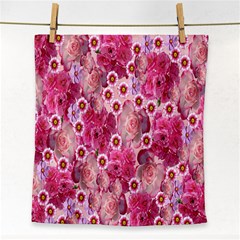 Roses Flowers Rose Blooms Nature Face Towel by Nexatart